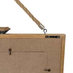 4X6 Inch 4 Photo Hanging Picture Frame Galvanized Metal And Wood Frame With MDF, Jute & Glass By Foreside Home & Garden -Home Shop GUEST a636180b 5433 4546 a354 7c8a76c9a5ec