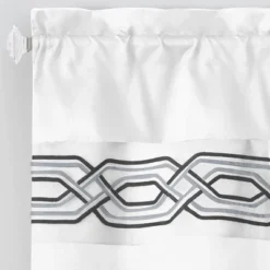 Kate Aurora Pacifico Complete 3 Piece Rod Pocket Embroidered Tier & Valance Kitchen Curtain Set 7 Kate Aurora Pacifico Complete 3 Piece Rod Pocket Embroidered Tier & Valance Kitchen Curtain Set -Home Shop GUEST a65a1e14 c734 4057 9768 f43fc7ad060c