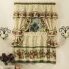 GoodGram Apple Blossom Complete 5 Pc. Kitchen Curtain Tier & Swag Set -Home Shop GUEST a741f2f4 83ac 4446 af91 673f5f81d598