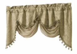 Kate Aurora Georgina Ultra Luxurious Raised Jacquard And Fringed Trimmed Austrian Window Valance -Home Shop GUEST aa4b367a 3954 4a89 ab5c b3359a769bed