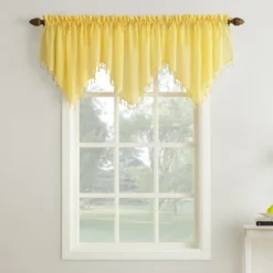 24"x51" Erica Crushed Sheer Voile Ascot Valance - No. 918 -Home Shop GUEST ac64a4bb e7b0 4f49 8fb3 3e22b064dacd