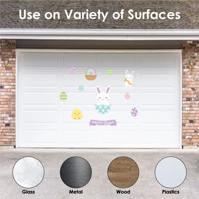 Big Dot Of Happiness Spring Easter Bunny - Peel And Stick Nursery And Home Decor Vinyl Wall Art Stickers - Wall Decals - Set Of 20 5 Big Dot Of Happiness Spring Easter Bunny - Peel And Stick Nursery And Home Decor Vinyl Wall Art Stickers - Wall Decals - Set Of 20 - Image 3