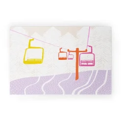 SunshineCanteen Chairlift Looped Vinyl Welcome Mat - Society6 -Home Shop GUEST ad248600 54a8 44ca 9246 cf4c33787dee