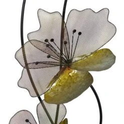 Metal Floral Wall Decor With Black Frame Set Of 2 Black - Olivia & May -Home Shop GUEST ae02d585 7057 428f 982f c6ae0d1d1f4a