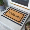 BirdRock Home Layered Welcome Mat With Vinyl Backing For Door Entryway 24 X 36 1 BirdRock Home Layered Welcome Mat With Vinyl Backing For Door Entryway 24 X 36 -Home Shop GUEST b04e438b c7ed 41b9 9181 ea4531ef7f3b