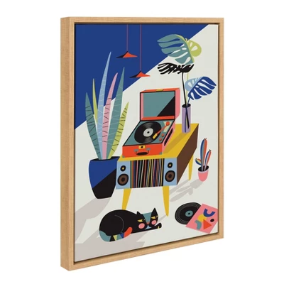 18" X 24" Slyvie Chill Out Saturday Framed Canvas Wall Art By Rachel Lee Natural - Kate And Laurel 3 18" X 24" Slyvie Chill Out Saturday Framed Canvas Wall Art By Rachel Lee Natural - Kate And Laurel