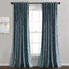 Home Boutique Prima Velvet Solid Light Filtering Back Tab/Rod Pocket Window Curtain Panels Slate Blue 54x84 Set -Home Shop GUEST b27bcbb8 a0f0 49ea 93ed 7a49f62c2541
