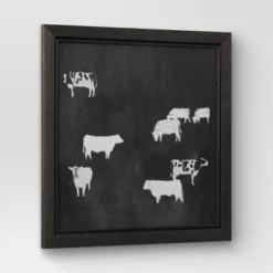 (Set Of 2) 12" X 12" Cow Collection II Framed Wall Canvases - Threshold™ -Home Shop GUEST b344498b 2140 4a52 b3be 29b42cd41f2d