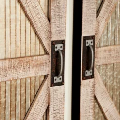 Metal Barn Door Wall Decor Set Of 2 Silver - Olivia & May 19 Metal Barn Door Wall Decor Set Of 2 Silver - Olivia & May -Home Shop GUEST b48c4fbc e9f3 4e65 b1dd 89b0300f3f40