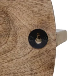 White Wood & Metal Wall Shelf - Foreside Home & Garden -Home Shop GUEST b4e25a3e 2f34 47e9 8d70 335e2640dc1e