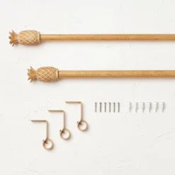 Pineapple Faux Wood Curtain Rod Natural Wood - Opalhouse™ Designed With Jungalow™ 9 Pineapple Faux Wood Curtain Rod Natural Wood - Opalhouse™ Designed With Jungalow™ -Home Shop GUEST b565e685 bbc8 405f abbe 297780442d88