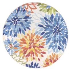 NuLOOM Rosana Floral Machine Washable Indoor/Outdoor Area Rug -Home Shop GUEST b58577da c030 4b39 8c92 48ee99c800c2