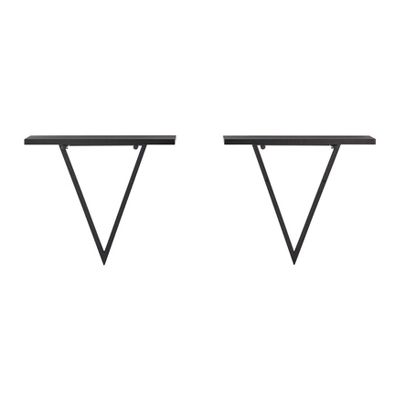 15.7" X 13.5 Set Of 2 Reversible Triangle Accent Wall Shelves - Danya B. 15 15.7" X 13.5 Set Of 2 Reversible Triangle Accent Wall Shelves - Danya B. - Image 13