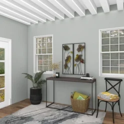 Metal Floral Wall Decor With Black Frame Set Of 2 Black - Olivia & May -Home Shop GUEST b89c9dd9 f587 41ae b6cc a3c19025baa5