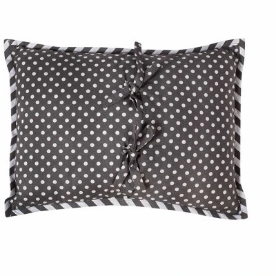 Bacati - Elephants White/Grey Throw Pillow 3 Bacati - Elephants White/Grey Throw Pillow