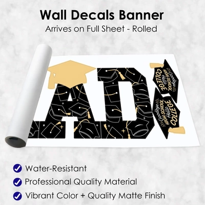 Big Dot Of Happiness Hello College - Graduation Party Decor - Vinyl Wall Decals - Grad 6 Big Dot Of Happiness Hello College - Graduation Party Decor - Vinyl Wall Decals - Grad - Image 4