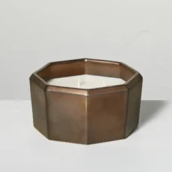 Octagonal Ceramic Cashmere & Suede Fall Jar Candle Metallic Bronze - Hearth & Hand™ With Magnolia -Home Shop GUEST bb6f1e7c 11d2 4ed8 a084 2f6573d24c6b 1