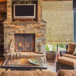 60" X 72" Outdoor Cord-Free Natural Rollup Blinds Natural - Radiance -Home Shop GUEST be2299ea cc9e 4e92 82be 804130784fe1