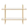 30" X 24" Leigh Wood And Metal Wall Shelf White - Kate & Laurel All Things Decor -Home Shop GUEST bef5347c 8083 4cac a925 fde0340a959e