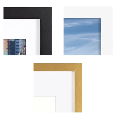 6pc Gallery Frame Box Set Gold/Black/White - Kate & Laurel All Things Decor 4 6pc Gallery Frame Box Set Gold/Black/White - Kate & Laurel All Things Decor - Image 2