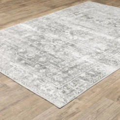 Micah Washable Distressed Oriental Indoor Area Rug Gray/Ivory - Captiv8e Designs -Home Shop GUEST c05f089b 7f0f 4936 822c f44d2d4fe3eb