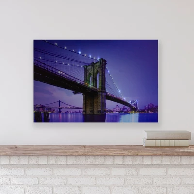 Northlight LED Lighted Famous New York City Brooklyn Bridge Canvas Wall Art 15.75" X 23.5" 3 Northlight LED Lighted Famous New York City Brooklyn Bridge Canvas Wall Art 15.75" X 23.5"