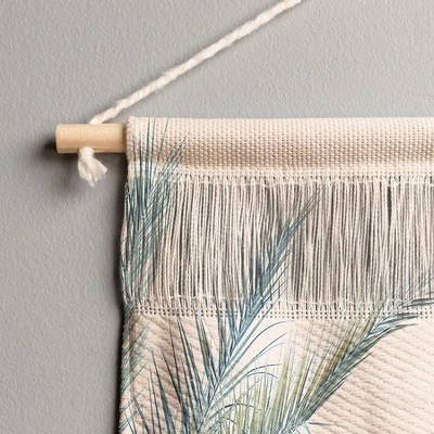 Eye Poetry Photography Tropical Palms On Blush Pink Boho Nature Fiber Wall Hanging - Society6 4 Eye Poetry Photography Tropical Palms On Blush Pink Boho Nature Fiber Wall Hanging - Society6 - Image 2