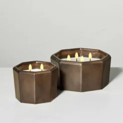 Octagonal Ceramic Harvest Spice Fall Jar Candle Metallic Bronze - Hearth & Hand™ With Magnolia -Home Shop GUEST c2d76d0f 821b 4b02 b2fe 1a79665ccca4 2