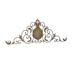Metal Scroll Wall Decor With Embossed Details Gold - Olivia & May 9 Metal Scroll Wall Decor With Embossed Details Gold - Olivia & May -Home Shop GUEST c615a87e 60f8 4e5e a834 ff950e0fa4cc