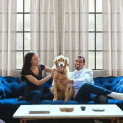 Set Of 2 Twill Striped Anti Dust Sheer Cafe Curtain - Clean Window -Home Shop GUEST c7691b65 a6a0 46ab 857d 7e0da468d73c