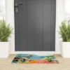 Lunetricotee Garden With Sea View And Olive Tree Looped Vinyl Welcome Mat - Society6 -Home Shop GUEST c8a03106 7d92 4a12 8f59 4de89e43c09e