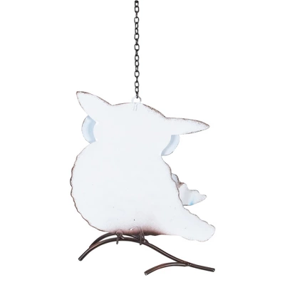 Northlight 7.75" Blue And Yellow Metal Owl Outdoor Wall Hanging 6 Northlight 7.75" Blue And Yellow Metal Owl Outdoor Wall Hanging - Image 4