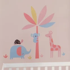 Lambs & Ivy Snuggle Jungle Pastel Safari Elephant/Giraffe/Tree Wall Decals -Home Shop GUEST c9f207cc cdbc 4bce 9cbc a2227739f535