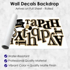 Big Dot Of Happiness Adult 50th Birthday - Gold - Peel And Stick Birthday Party Decoration - Wall Decals Backdrop -Home Shop GUEST caa4928a a0a0 4496 ac04 a0808ec9cf81