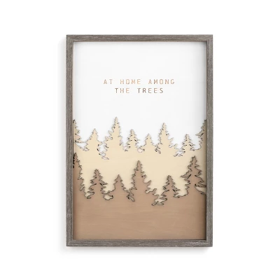 DEMDACO At Home Among The Trees Wall Art Brown 3 DEMDACO At Home Among The Trees Wall Art Brown