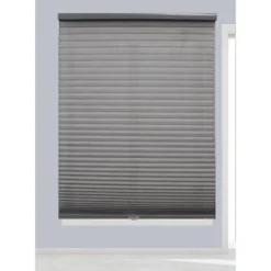 Linen Avenue Cordless Cellular Light Filtering Shade, Dark Grey