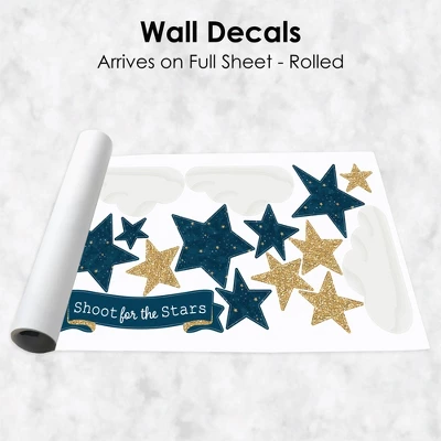 Big Dot Of Happiness Twinkle Twinkle Little Star - Peel And Stick Nursery And Kids Room Vinyl Wall Art Stickers - Wall Decals - Set Of 20 6 Big Dot Of Happiness Twinkle Twinkle Little Star - Peel And Stick Nursery And Kids Room Vinyl Wall Art Stickers - Wall Decals - Set Of 20 - Image 4