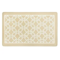 Kate Aurora Versailles Modern Geometric Chain Link Memory Foam Anti Fatigue & Skid Resistant Kitchen Mat - 18" X 30"