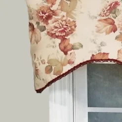 Palisade Cornice Style 3" Rod Pocket Valance 50" X 17" Tea Stain By RLF Home