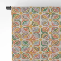 Evamatise Abstract Flowers Summer Holiday Single Panel Sheer Window Curtain - Deny Designs -Home Shop GUEST d2e9cd02 eb1a 413e bf96 d6b2f3c6763f