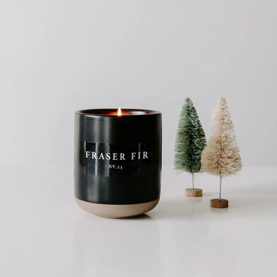 Sweet Water Decor Frasier Fir 12oz Black Stoneware Candle 4 Sweet Water Decor Frasier Fir 12oz Black Stoneware Candle - Image 2