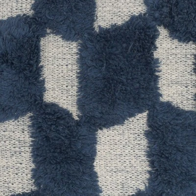 18"x18" Tufted Diag Checkers Square Throw Pillow - Nicole Curtis 4 18"x18" Tufted Diag Checkers Square Throw Pillow - Nicole Curtis - Image 2