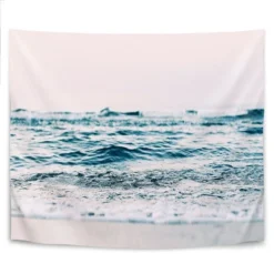 Ocean Wave Blush By Sisi And Seb Wall Tapestry -Home Shop GUEST d4a7c5b8 8e2c 4c55 aff0 ecf82a8f9fdf