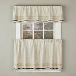 Subtle Stripe Room Darkening Rod Pocket Window Tier Pair Linen By SKL Home 10 Subtle Stripe Room Darkening Rod Pocket Window Tier Pair Linen By SKL Home -Home Shop GUEST d4e4a02b ad90 4fd4 a198 e997fdb0ca82