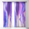 Marta Barragan Camarasa Lilac Luminous Strokes Single Panel Sheer Window Curtain - Deny Designs -Home Shop GUEST d97c616b 3eea 4f1f b322 f57a50bda746