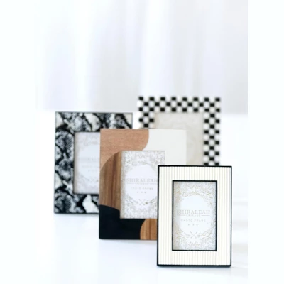 Shiraleah Black And White Ariston Woven 5x7 Picture Frame 4 Shiraleah Black And White Ariston Woven 5x7 Picture Frame - Image 2