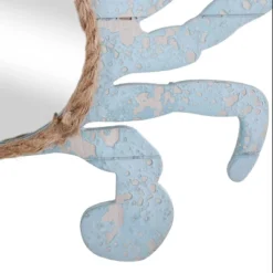 Round Weathered Crab Outline With Center Mirror Blue - StyleCraft -Home Shop GUEST d9f00f71 857b 4a3a 9912 8e32d8be2bbc