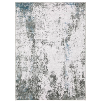 Micah Washable Marbled Abstract Indoor Area Rug Gray/Blue - Captiv8e Designs 15 Micah Washable Marbled Abstract Indoor Area Rug Gray/Blue - Captiv8e Designs - Image 13