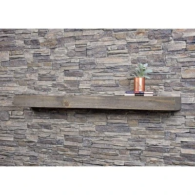 Mantels Direct Vail Farmhouse Wood Fireplace Mantel Wall Shelf - 6" Height 4 Mantels Direct Vail Farmhouse Wood Fireplace Mantel Wall Shelf - 6" Height - Image 2