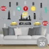 Big Dot Of Happiness NYC Cityscape - Peel And Stick New York Skyline Vinyl Wall Art Stickers - Wall Decals - Set Of 20 -Home Shop GUEST deaa7808 48b8 400c 929b 50b61bbdfbfc